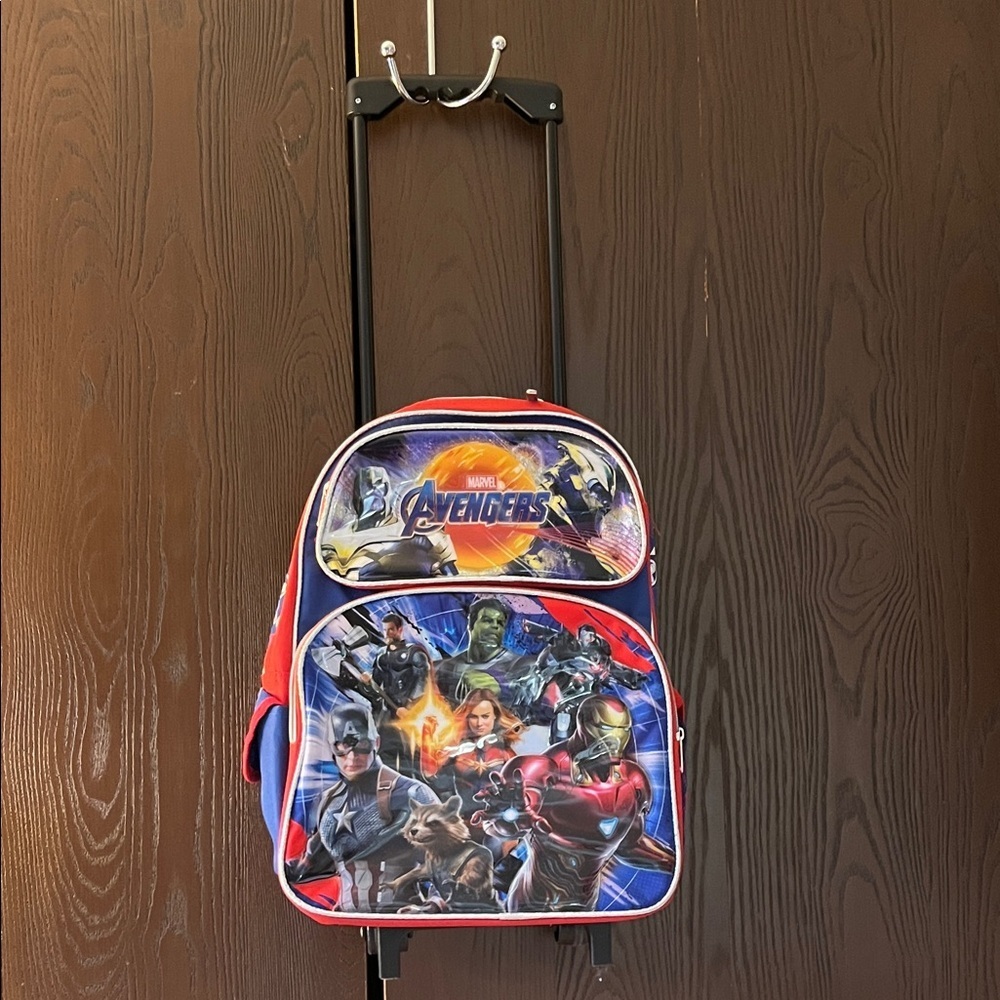 Ruz Marvel Avengers medium Tri storage 20” rolling school backpack.